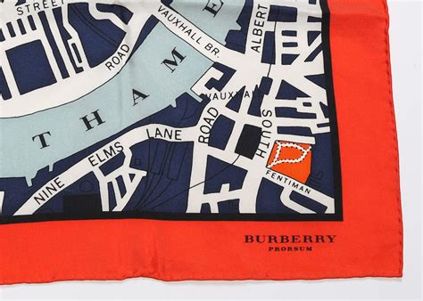 burberry prorsum london map scarf